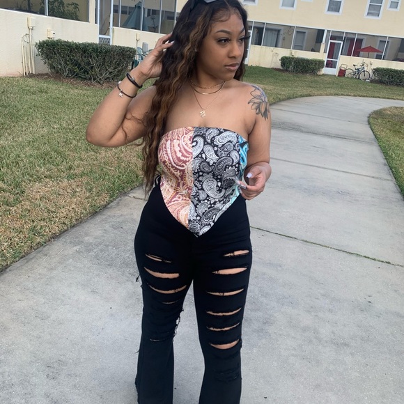 Multicolor Bandana Top - Picture 3 of 3